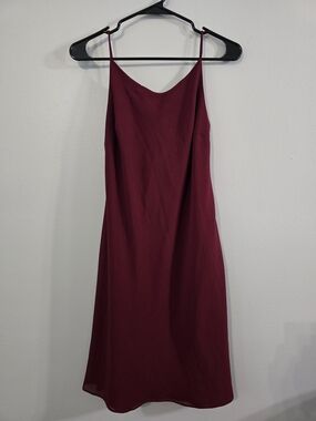 Burgundy Mini Dress